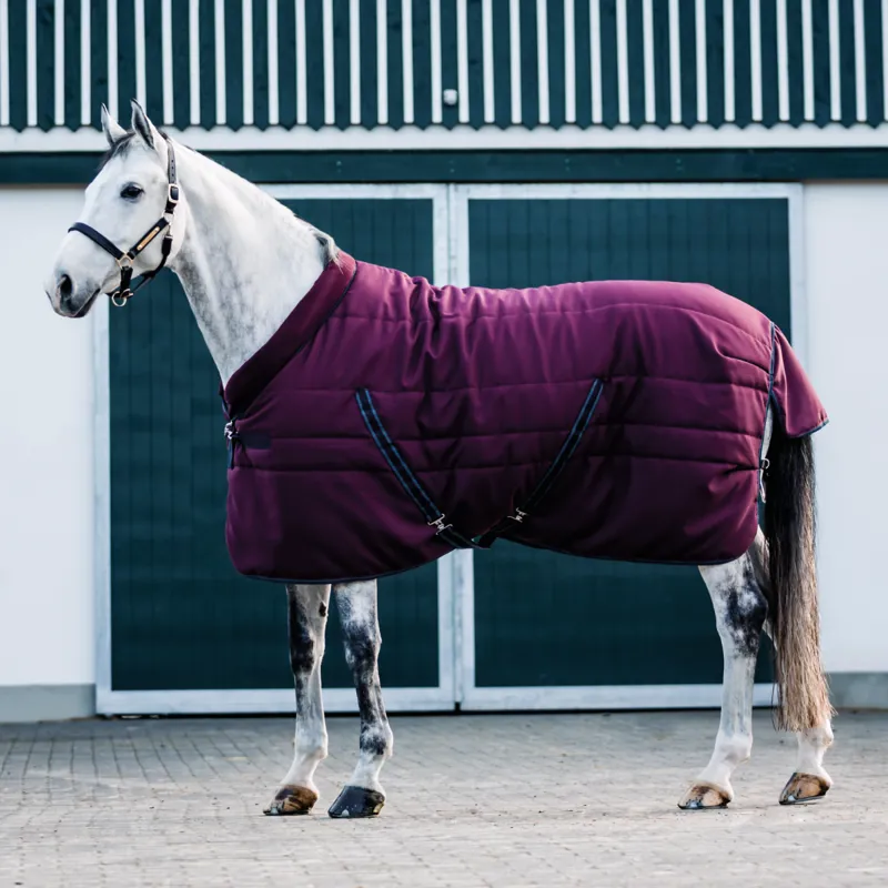 Horseware Rambo Cosy Stable 200g - Burgundy/Burgundy/Teal/Navy